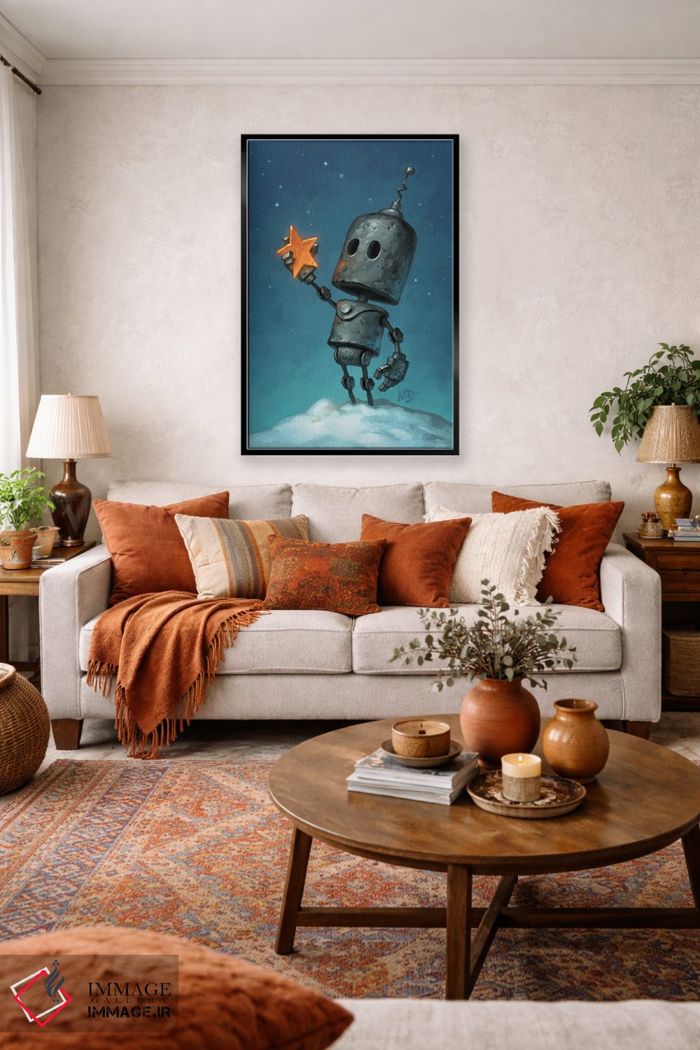 تابلو دکوراتیو بی جا اثر مت دیکسون - D3B