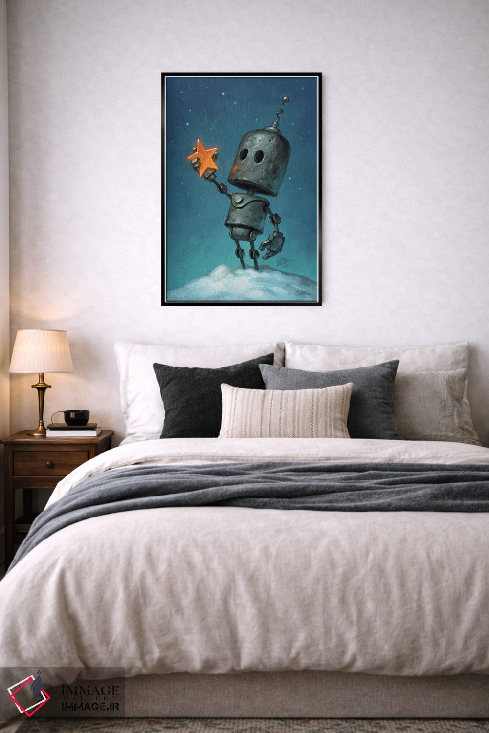 تابلو دکوراتیو بی جا اثر مت دیکسون - D6B