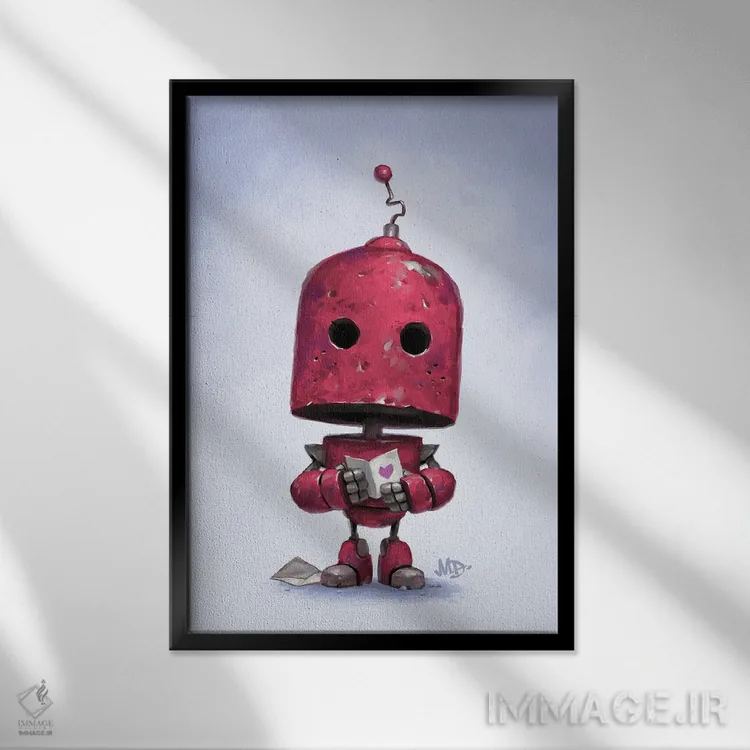 تابلو دکوراتیو کلمات مهربانانه اثر مت دیکسون - نمای قابدار مشکی