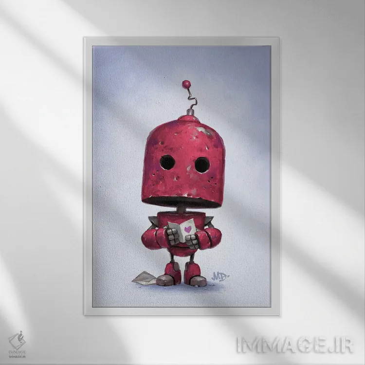 تابلو دکوراتیو کلمات مهربانانه اثر مت دیکسون - نمای قابدار سفید