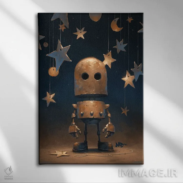 تابلو دکوراتیو به سوی ستارگان اثر مت دیکسون - نمای روبهرو روی دیوار