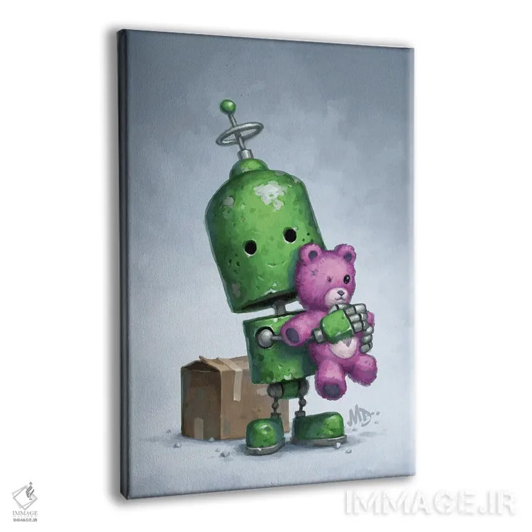 تابلو دکوراتیو اینجا و اکنون اثر مت دیکسون - نمای پرسپکتیو محصول