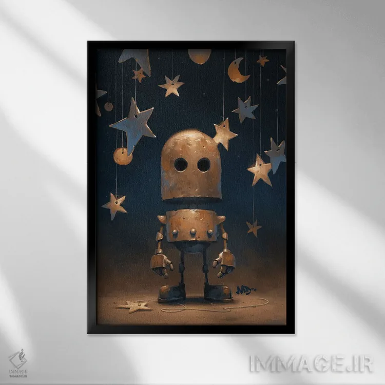 تابلو دکوراتیو به سوی ستارگان اثر مت دیکسون - نمای قابدار مشکی