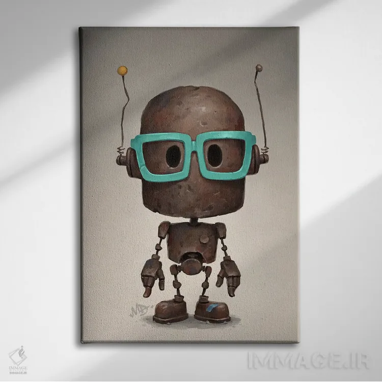 تابلو دکوراتیو در حال پردازش اثر مت دیکسون - نمای روبهرو روی دیوار