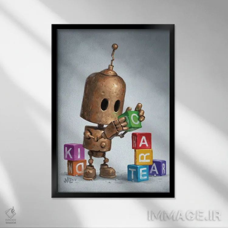 تابلو دکوراتیو معمار اثر مت دیکسون - نمای قابدار مشکی