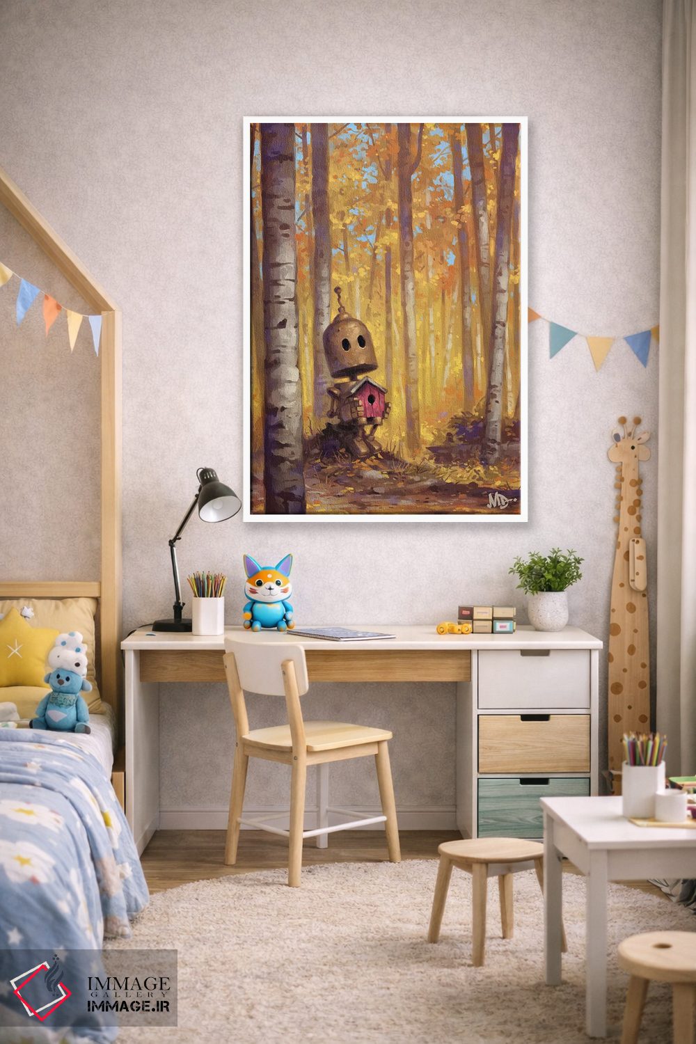 تابلو دکوراتیو دلتنگی اثر مت دیکسون - D1W