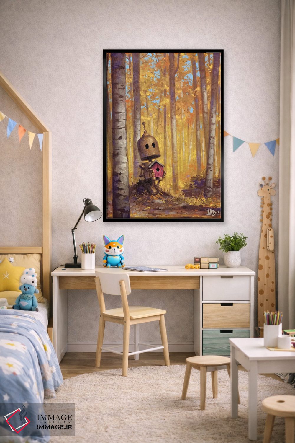 تابلو دکوراتیو دلتنگی اثر مت دیکسون - D2B