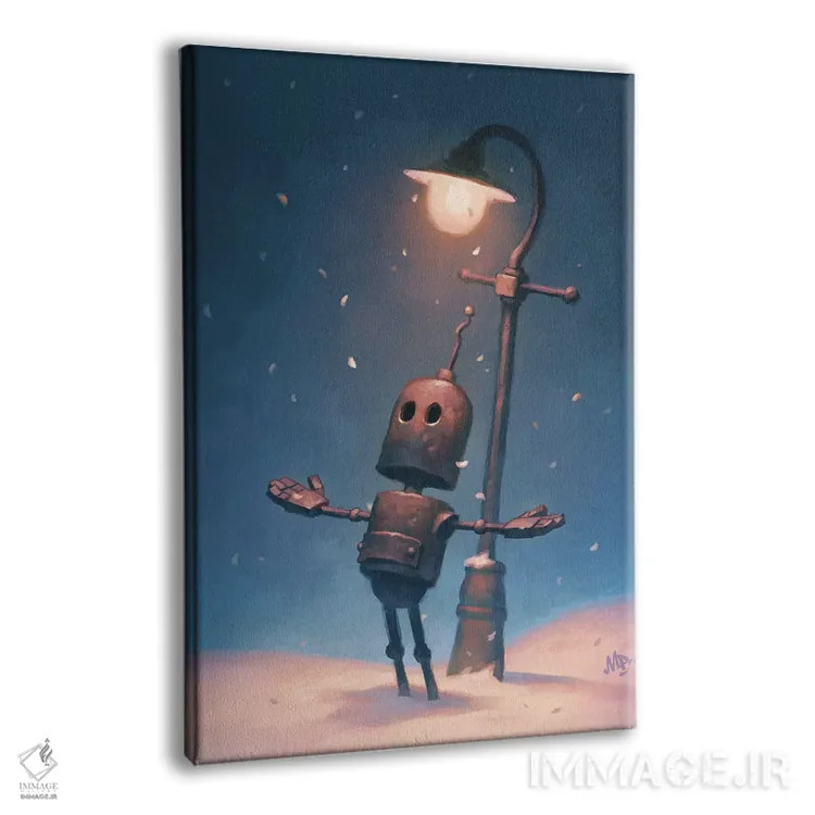 تابلو دکوراتیو روز برفی اثر مت دیکسون - نمای پرسپکتیو محصول