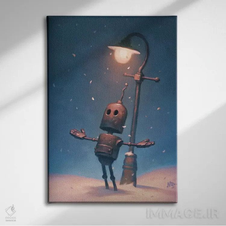 تابلو دکوراتیو روز برفی اثر مت دیکسون - نمای روبهرو روی دیوار