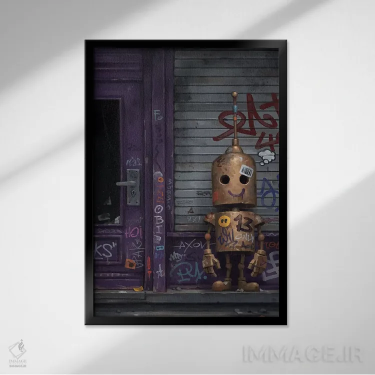 تابلو دکوراتیو همدلی اثر مت دیکسون - نمای قابدار مشکی