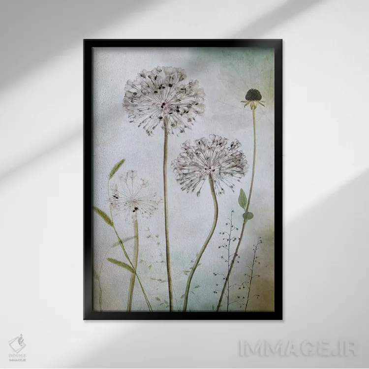 تابلو دکوراتیو آلیوم II اثر مندی دیشر - نمای قابدار مشکی