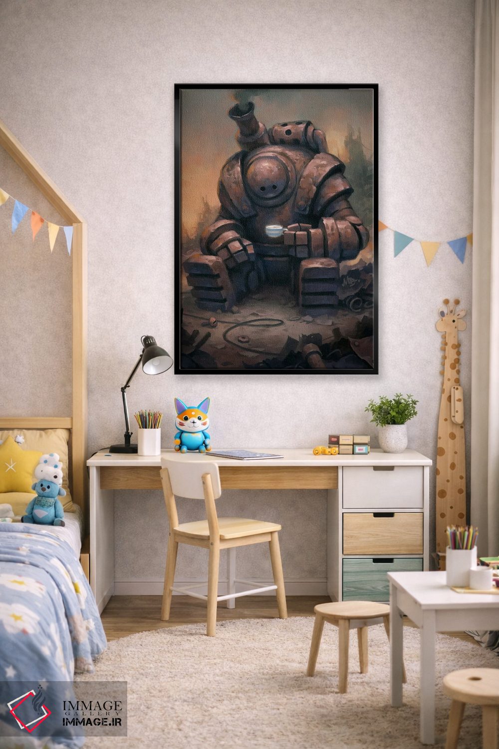 تابلو دکوراتیو استراحت چای اثر مت دیکسون - D2B