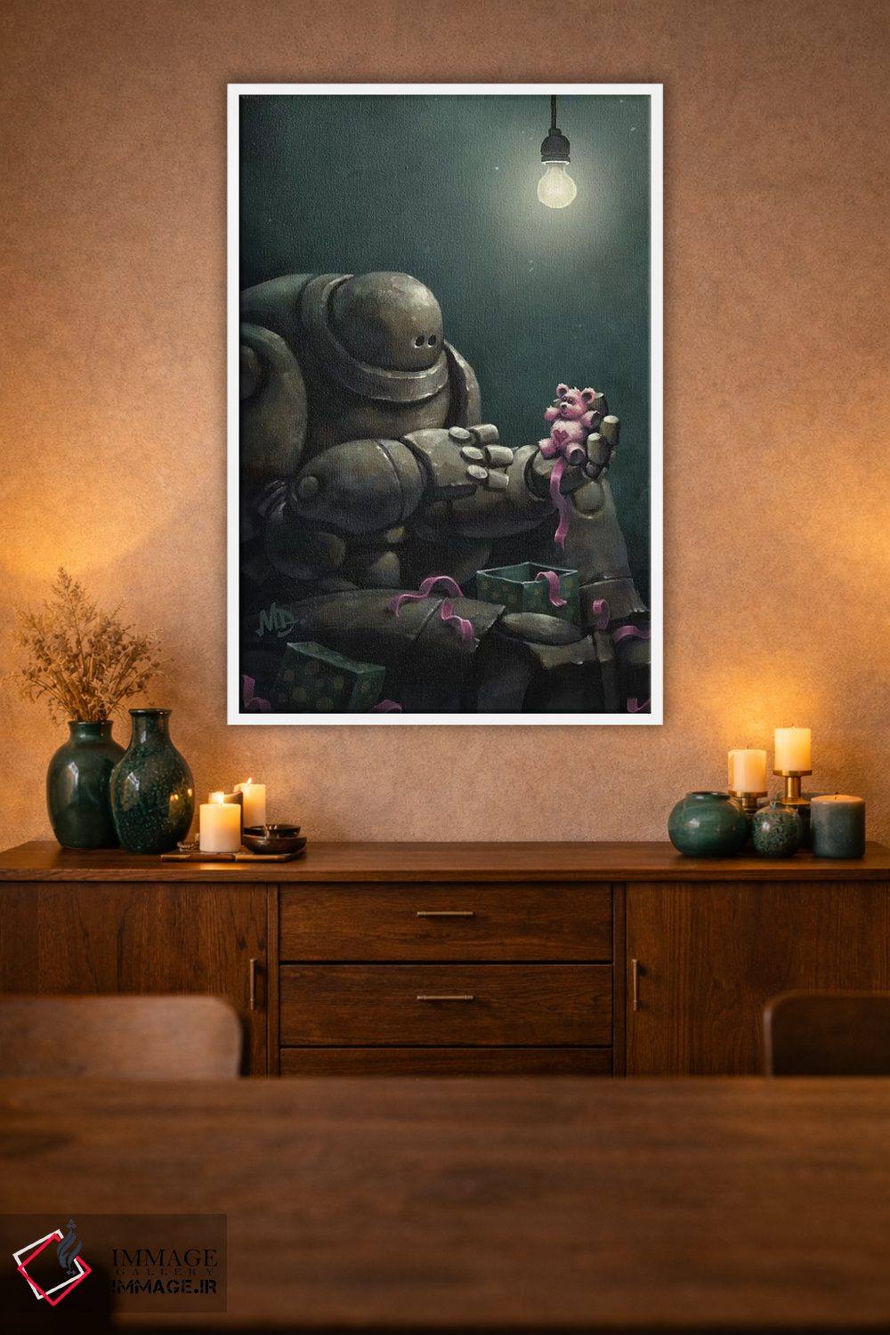 تابلو دکوراتیو آرزوی کریسمس گورترون اثر مت دیکسون - D1W