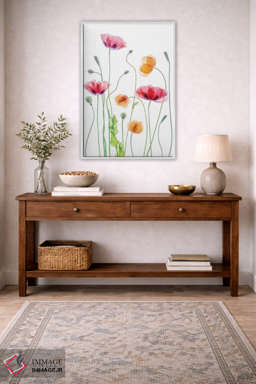 تابلو دکوراتیو شقایق ها اثر مندی دیشر - D3W