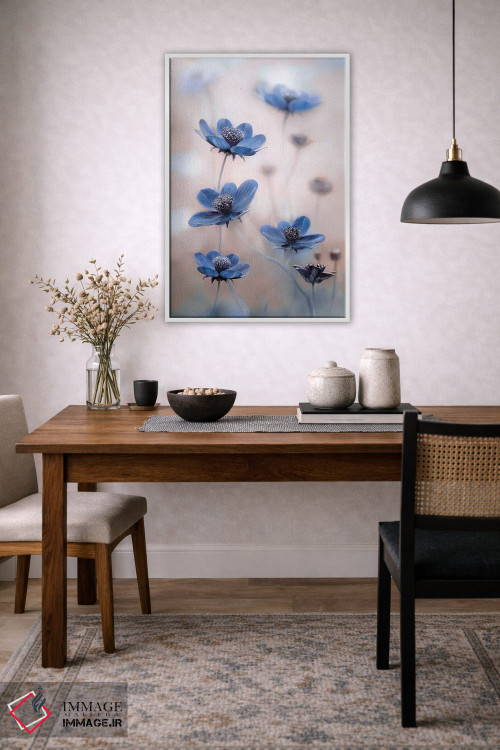 تابلو دکوراتیو کاسموس آبی اثر مندی دیشر - D3W