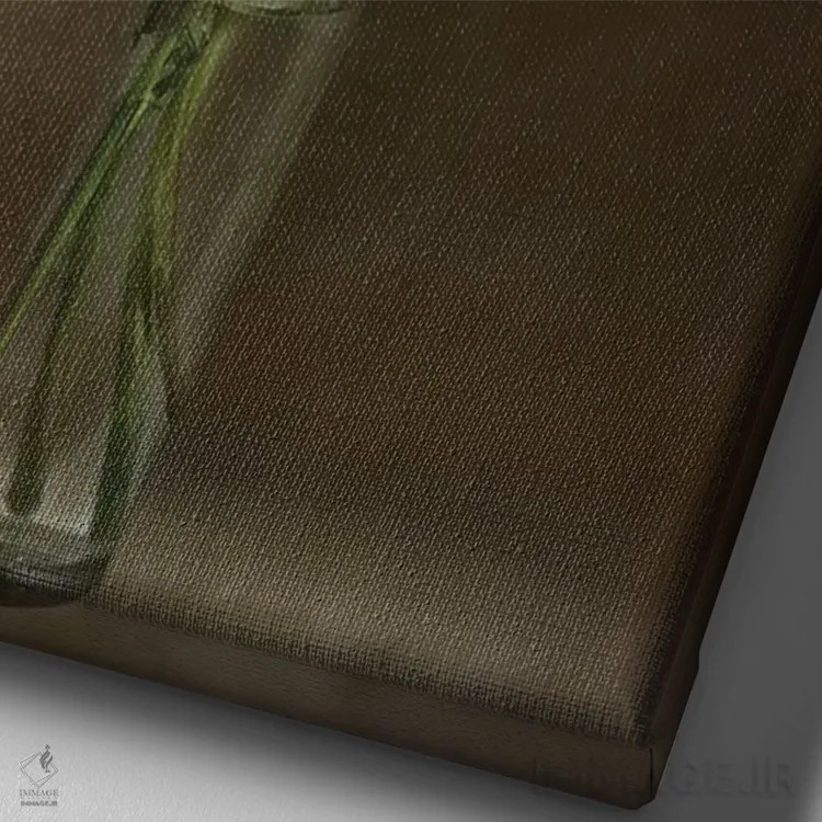 تابلو دکوراتیو طبیعت بی جان I اثر مندی دیشر - نمای نزدیک بافت بوم