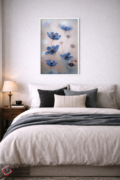 تابلو دکوراتیو کاسموس آبی اثر مندی دیشر - D6W