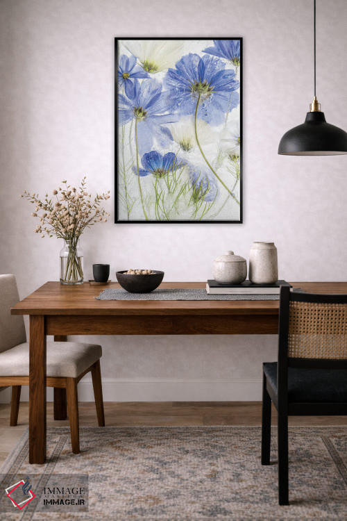 تابلو دکوراتیو کاسموس آبی اثر مندی دیشر - D5B