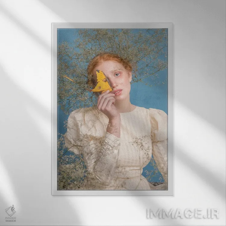 تابلو دکوراتیو سایک اثر میکائلا دوریسووا - نمای قابدار سفید