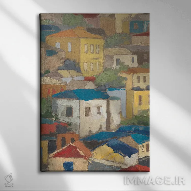 تابلو دکوراتیو بام های اصلی I اثر مگان میگر - نمای روبهرو روی دیوار