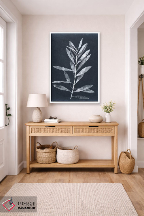 تابلو دکوراتیو برگ های نیمه شب I اثر مگان میگر - D5W