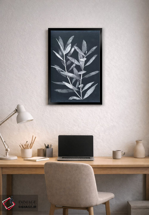 تابلو دکوراتیو برگ های نیمه شب II اثر مگان میگر - D2B