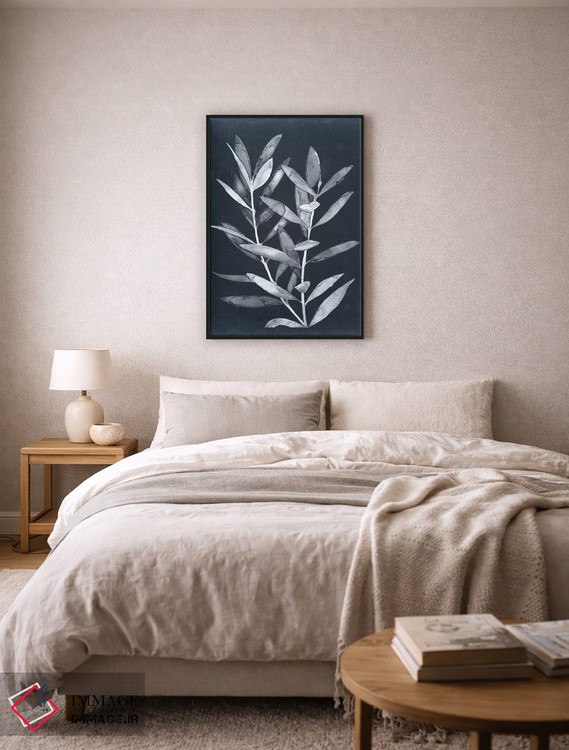 تابلو دکوراتیو برگ های نیمه شب II اثر مگان میگر - D6B