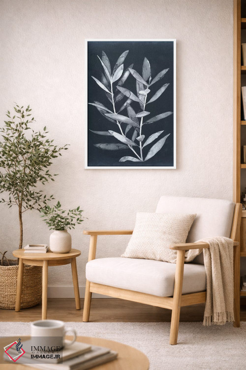 تابلو دکوراتیو برگ های نیمه شب II اثر مگان میگر - D4W