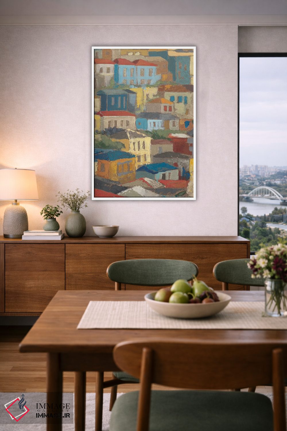 تابلو دکوراتیو بام های اصلی II اثر مگان میگر - D6W