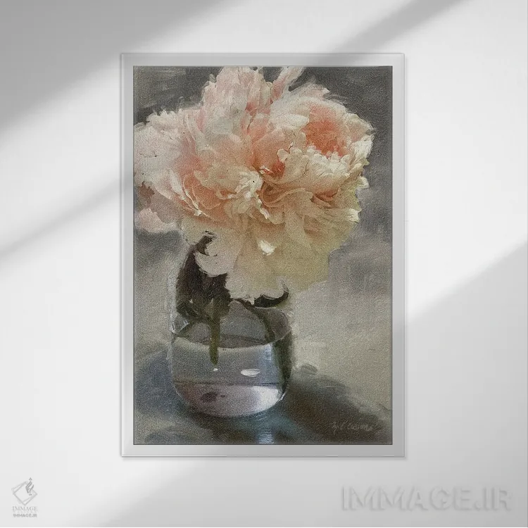 تابلو دکوراتیو رویای باغ IX اثر ماری الین کوسون - نمای قابدار سفید