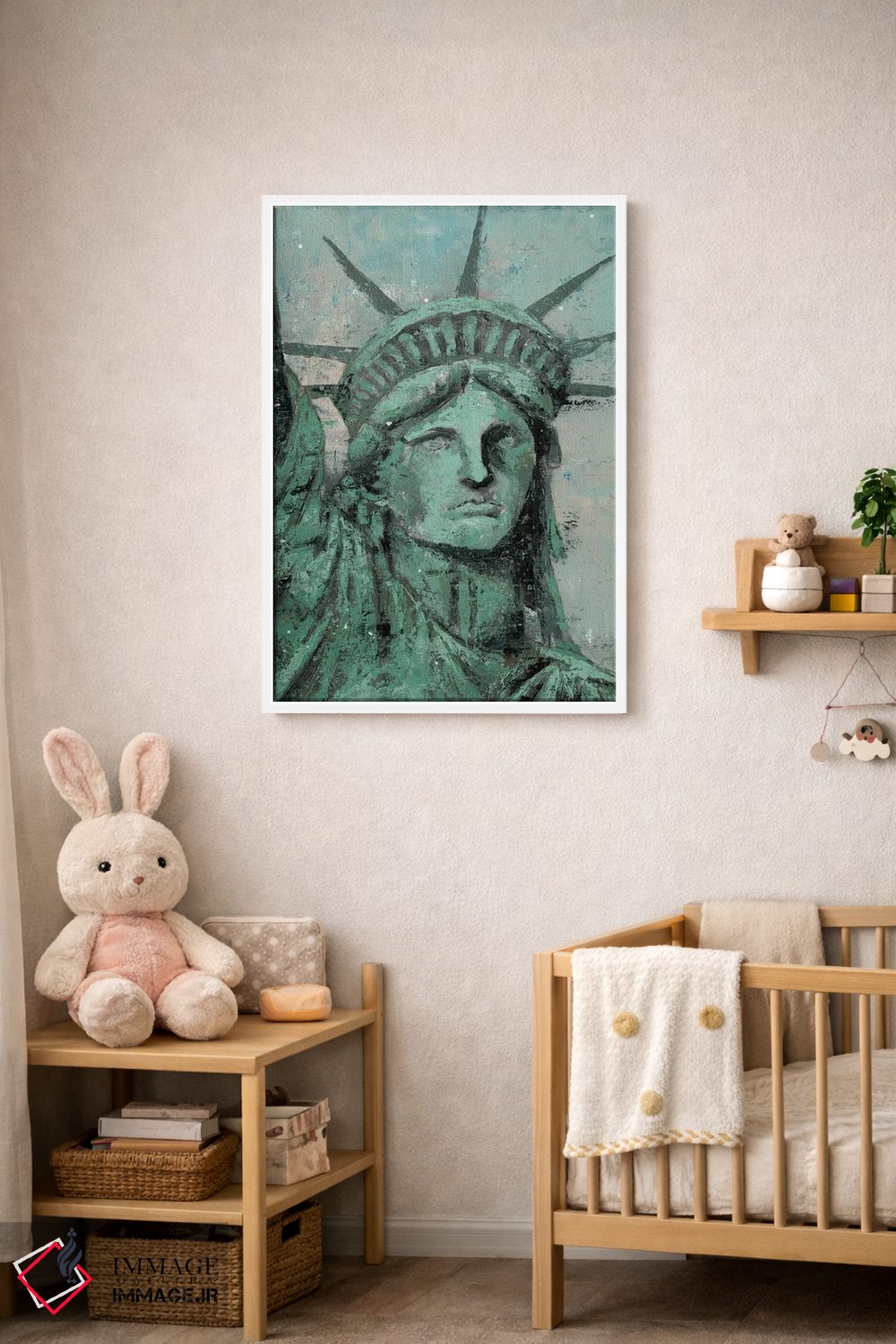 تابلو دکوراتیو پرتره مجسمه آزادی اثر ماری الین کوسون - D4W
