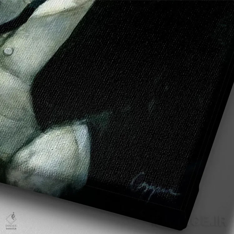 تابلو دکوراتیو باکی اثر ملیندا کوپر - نمای نزدیک بافت بوم