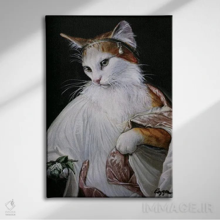 تابلو دکوراتیو حامل سنبل الطیب اثر ملیندا کوپر - نمای روبهرو روی دیوار