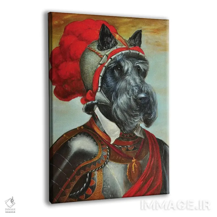 تابلو دکوراتیو چستر اثر ملیندا کوپر - نمای پرسپکتیو محصول