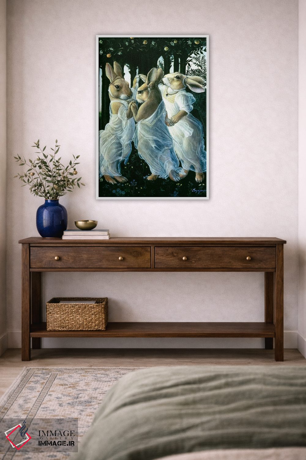 تابلو دکوراتیو ظرافت های خرگوشی اثر ملیندا کوپر - D3W