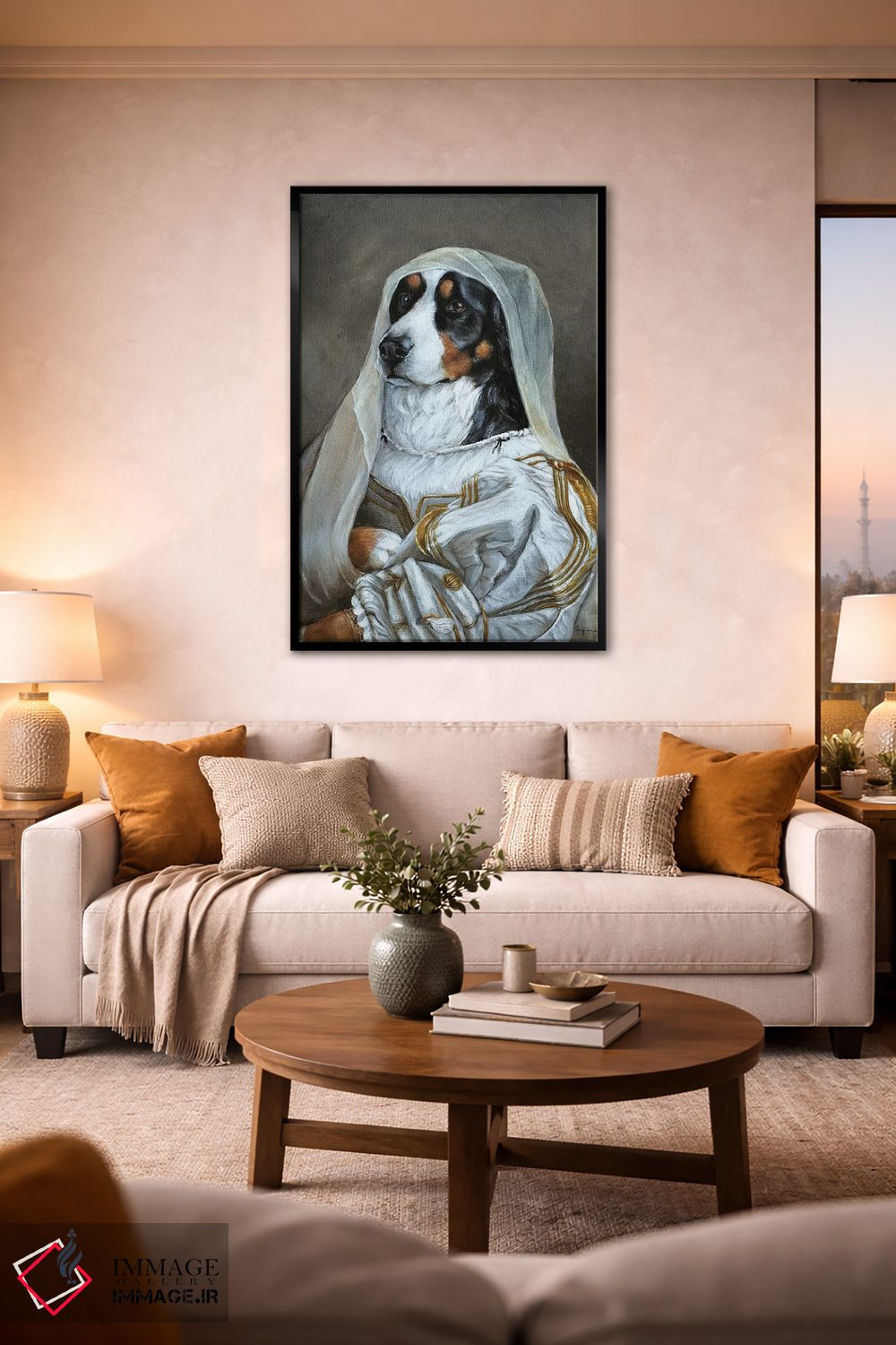 تابلو دکوراتیو ابی اثر ملیندا کوپر - D2B