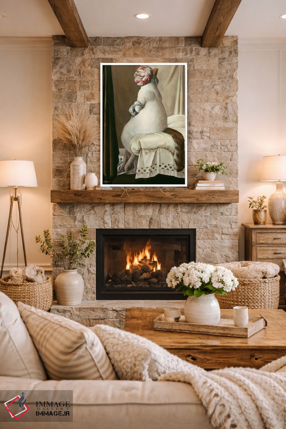 تابلو دکوراتیو حمام گربه اثر ملیندا کوپر - D1W