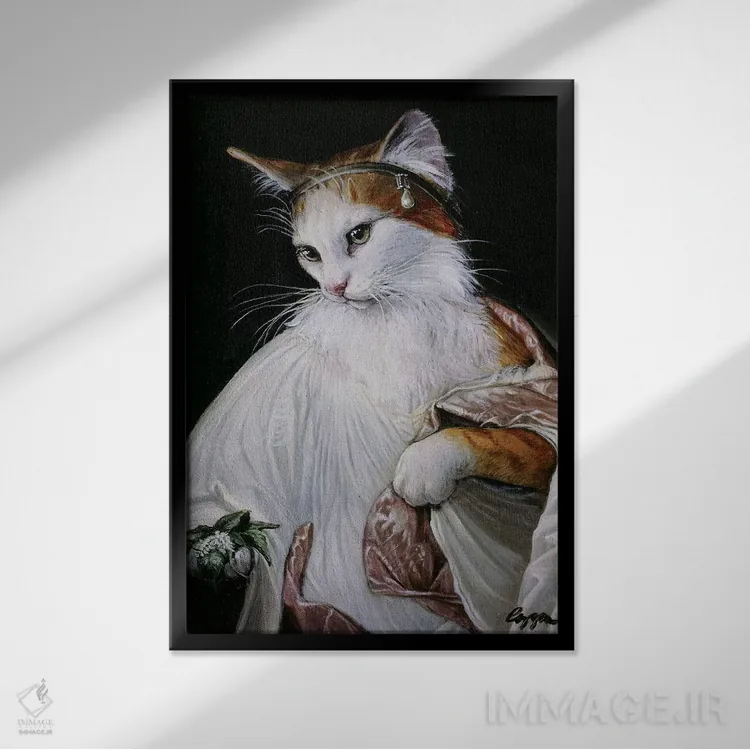 تابلو دکوراتیو حامل سنبل الطیب اثر ملیندا کوپر - نمای قابدار مشکی