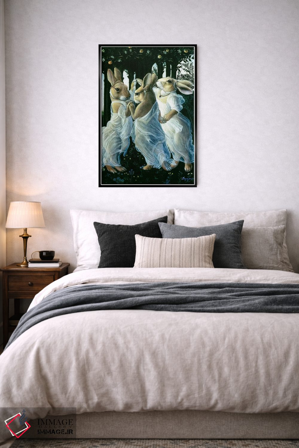 تابلو دکوراتیو ظرافت های خرگوشی اثر ملیندا کوپر - D6B