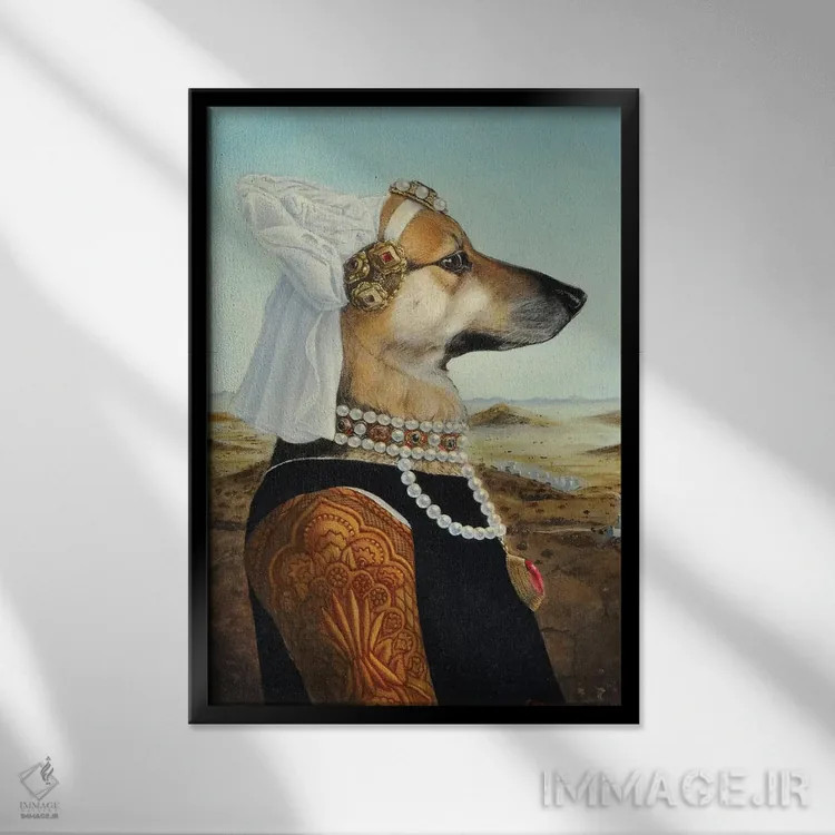 تابلو دکوراتیو دی دی اثر ملیندا کوپر - نمای قابدار مشکی