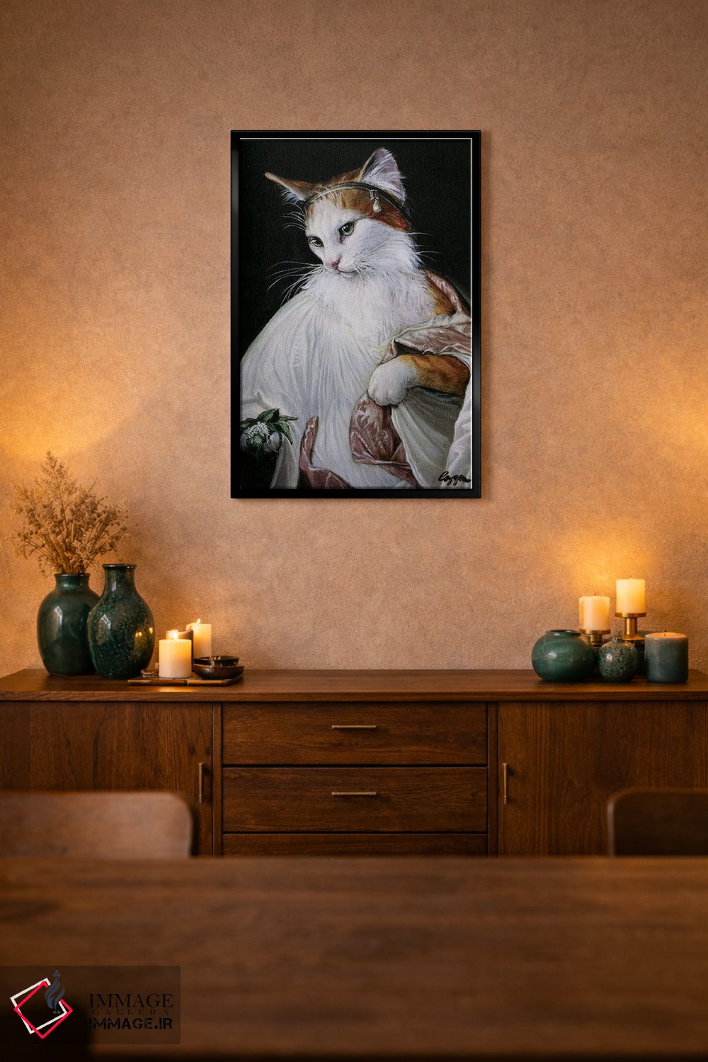 تابلو دکوراتیو حامل سنبل الطیب اثر ملیندا کوپر - D2B