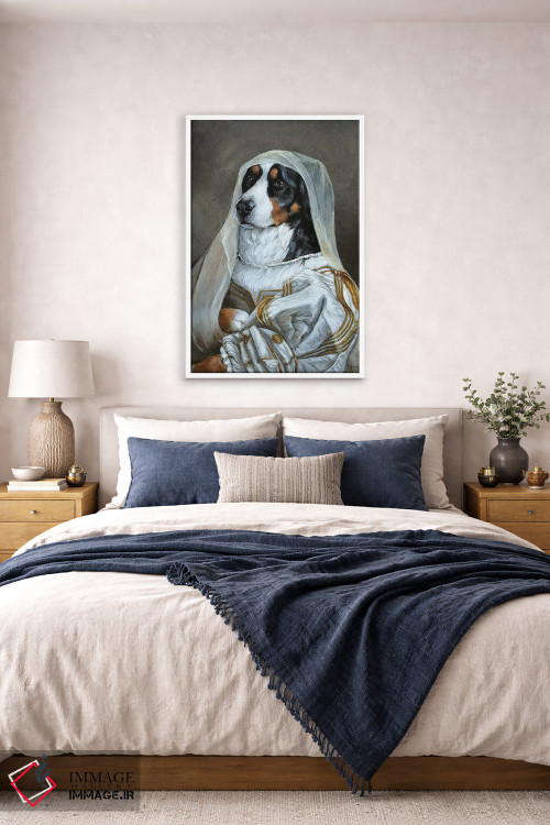 تابلو دکوراتیو ابی اثر ملیندا کوپر - D5W