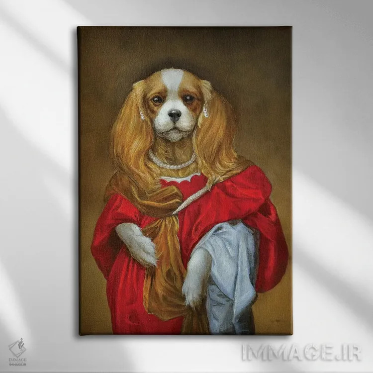 تابلو دکوراتیو پر اثر ملیندا کوپر - نمای روبهرو روی دیوار