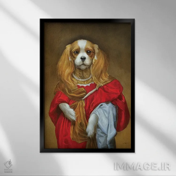 تابلو دکوراتیو پر اثر ملیندا کوپر - نمای قابدار مشکی