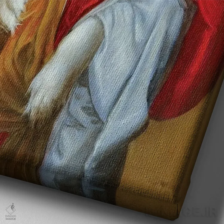 تابلو دکوراتیو پر اثر ملیندا کوپر - نمای نزدیک بافت بوم