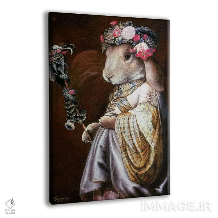 تابلو دکوراتیو عملیات گلدار اثر ملیندا کوپر - نمای پرسپکتیو محصول