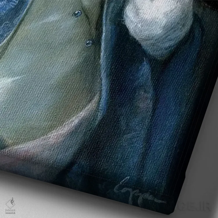 تابلو دکوراتیو فرنی اثر ملیندا کوپر - نمای نزدیک بافت بوم