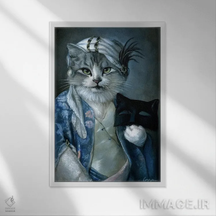 تابلو دکوراتیو فرنی اثر ملیندا کوپر - نمای قابدار سفید