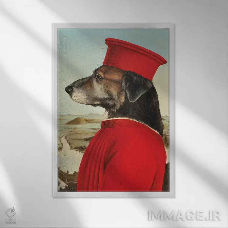 تابلو دکوراتیو قورباغه کوچولو اثر ملیندا کوپر - نمای قابدار سفید