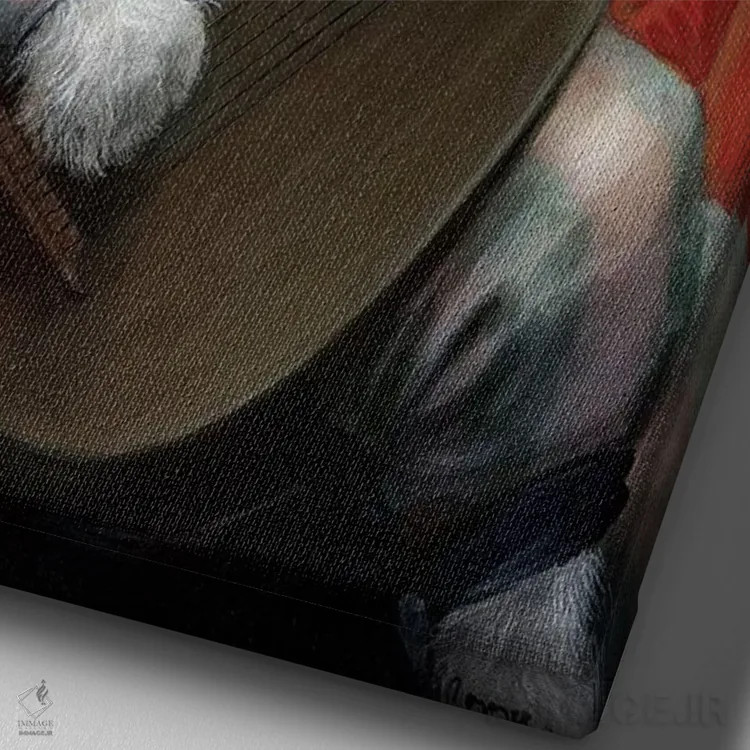 تابلو دکوراتیو بیلبو تافی اثر ملیندا کوپر - نمای نزدیک بافت بوم